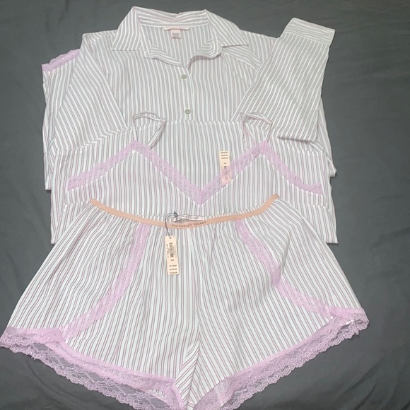 Victoria's Secret Other - Victoria’s Secret 3 Piece Cami Sleep Shirt Bundle Size M